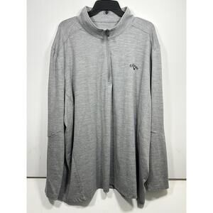 Callaway Men’s 3XL Gray Quarter Zip Pullover Jacket Golf Athletic Sports Outdoor